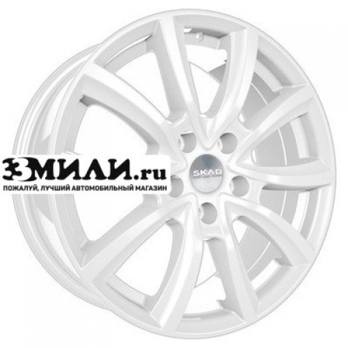 Диск 7x17 5x114.3 ET40 D66.1 СКАД Онтарио (КЛ216) белый
