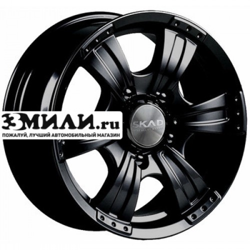 Диск 7x16 6x139.7 ET38 D109.7 СКАД Рейнджер Черный бархат