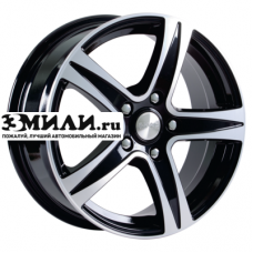 Диск 8x18 5x120 ET35 D72.6 СКАД Sakura (КЛ146) Black Glossy Polished