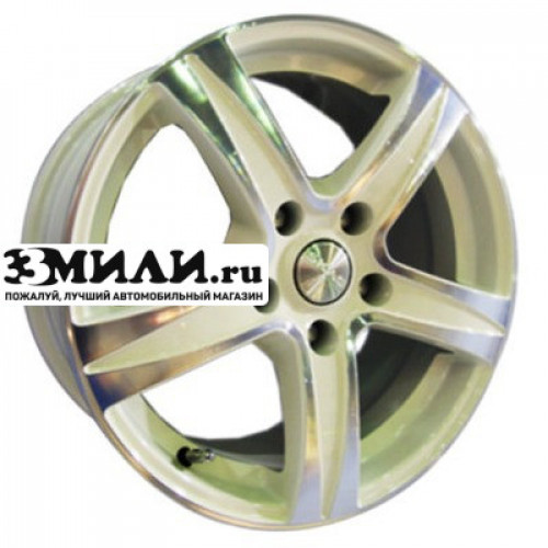 Диск 6.5x15 5x108 ET40 D58.1 СКАД Sakura (КЛ146) Алмаз белый