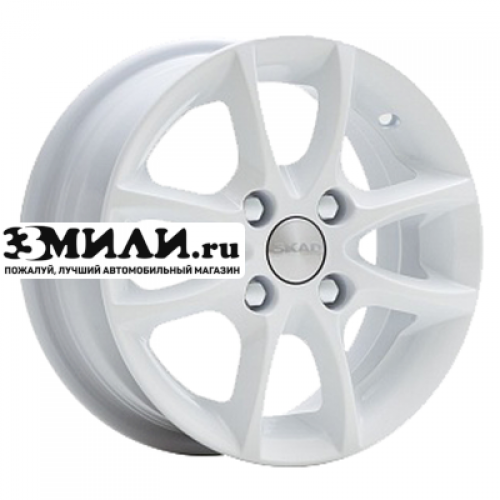 Диск 5.5x13 4x98 ET35 D58.6 СКАД Спайдер Алмаз белый
