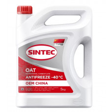 Охлаждающая жидкость Sintec Antifreeze OEM China OAT red -40 (5 л)