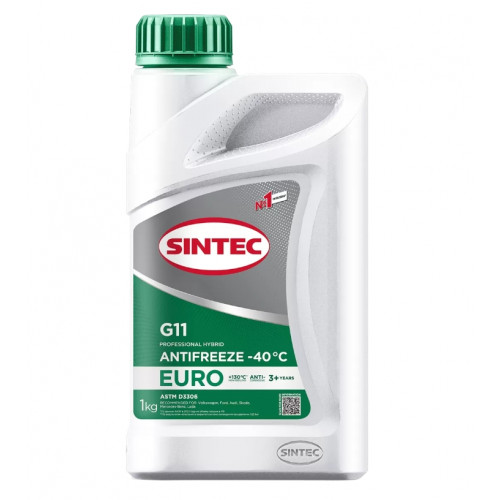 Охлаждающая жидкость Sintec Antifreeze Euro G11 green -40 (1 л)