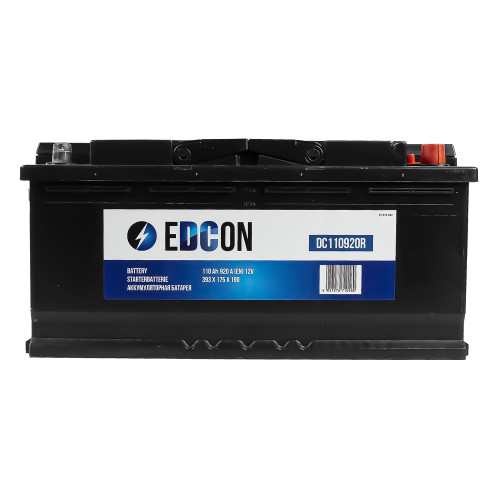 Аккумулятор Edcon 110Ah 920A (R)