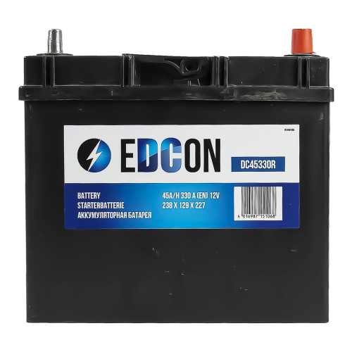 Аккумулятор Edcon 45Ah 330A (R)