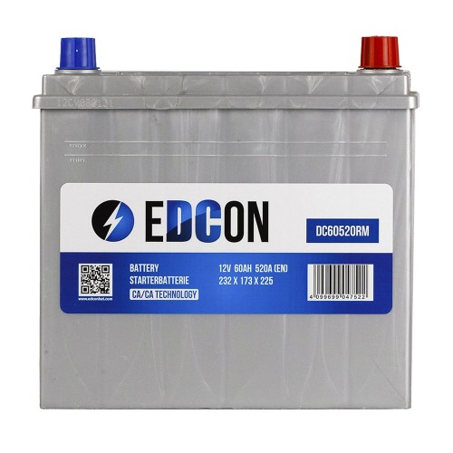 Аккумулятор Edcon 60Ah 520A (R)