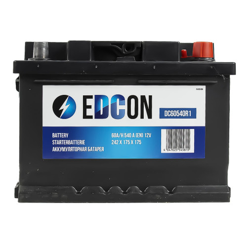 Аккумулятор Edcon 60Ah 540A (R)
