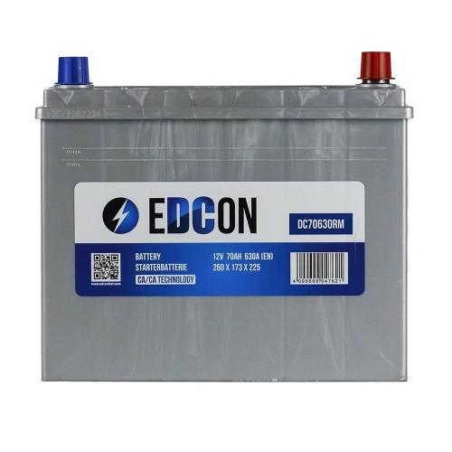 Аккумулятор Edcon 70Ah 630A (R)