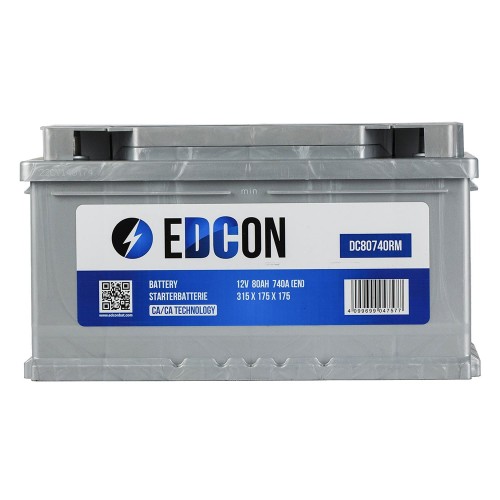 Аккумулятор Edcon 80Ah 740A (R)