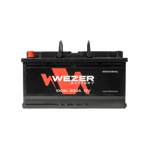 Аккумулятор WEZER 100Ah 800A (L)