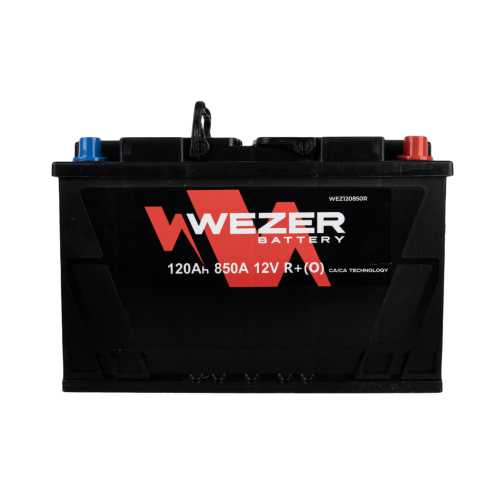 Аккумулятор WEZER 120Ah 850A (R)