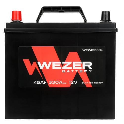 Аккумулятор WEZER 45Ah 330A (L)