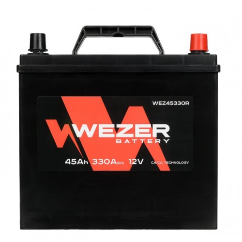 Аккумулятор WEZER 45Ah 330A (R)
