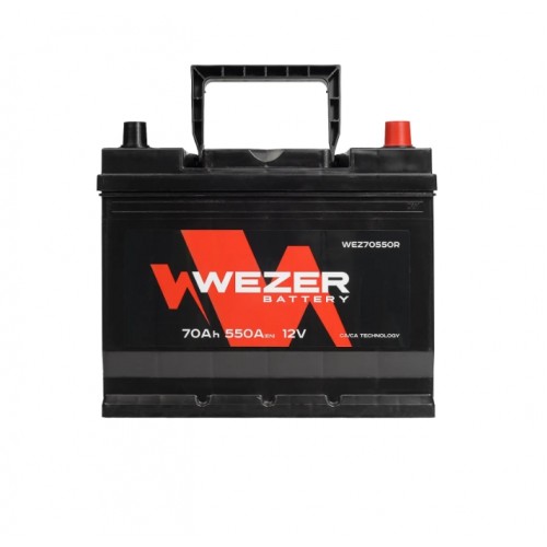 Аккумулятор WEZER 70Ah 550A (R)