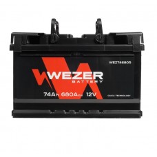 Аккумулятор WEZER 74Ah 680A
