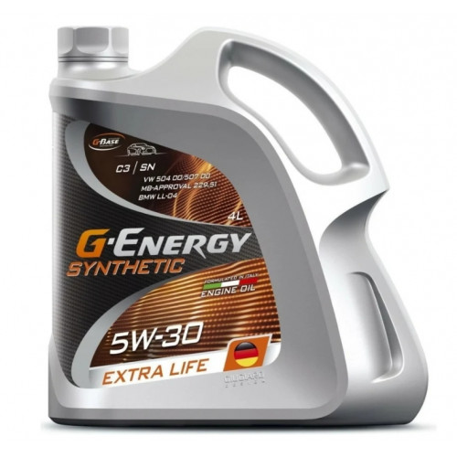 Масло моторное G-Energy Synthetic Extra Life 5W-30 (4 л)