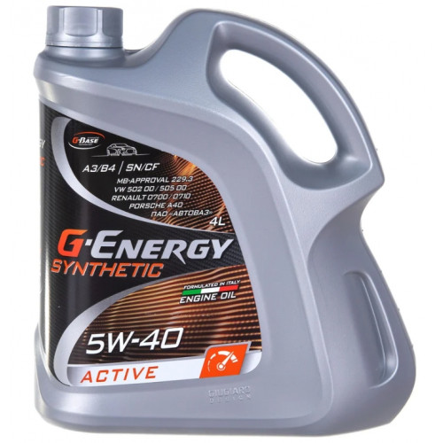 Масло моторное G-Energy Synthetic Active 5W-40 (4 л)