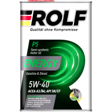 Масло моторное Rolf Energy 5W-40 A3/B4 SN/CF (4 л)