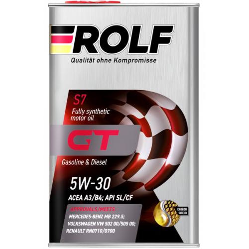 Масло моторное Rolf GT 5W-30 A3/B4 SL/CF (1 л)