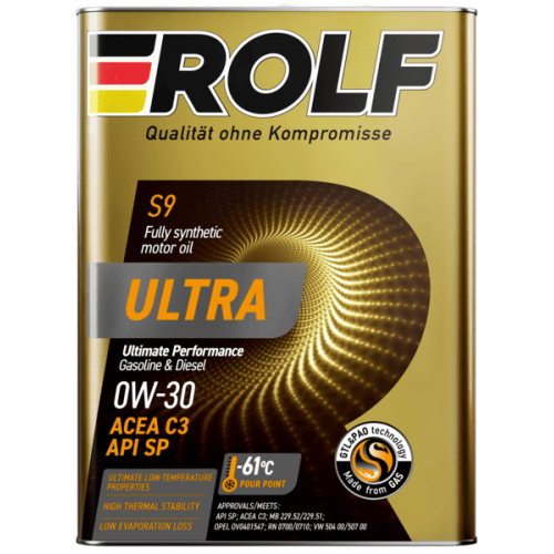 Масло моторное Rolf Ultra 0W-30 C3 SP (4 л)