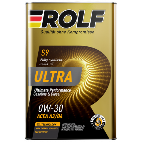 Масло моторное Rolf Ultra 0W-30 A3/B4 SL/CF (1 л)