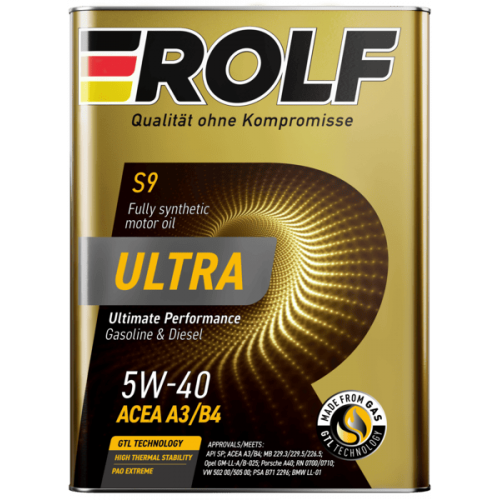 Масло моторное Rolf Ultra 5W-40 A3/B4 SP (4 л)