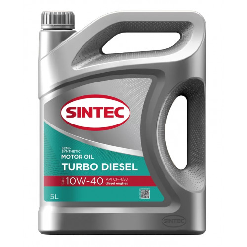 Моторное масло Sintec Turbo Diesel 10W-40, 5 литров