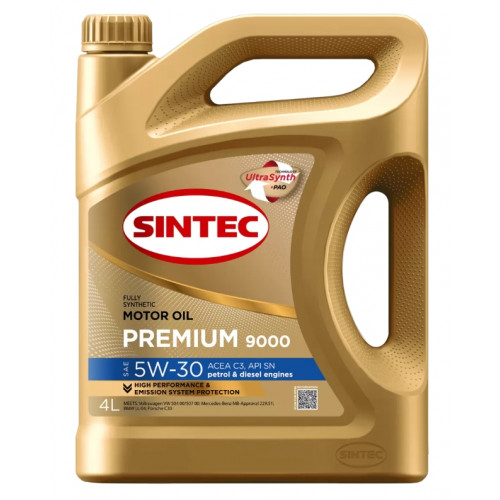 Масло моторное Sintec Premium 9000 5W-30 C3 (4 л)