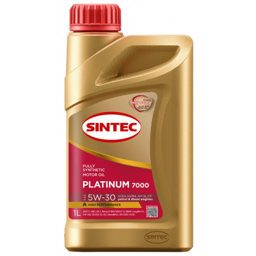 Масло моторное Sintec Platinum 7000 5W-30 A3/B4 (1 л)