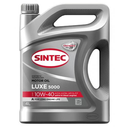Масло моторное Sintec Luxe 5000 10W-40 A3/B4 (4 л)