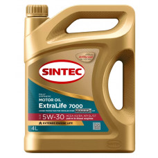 Масло моторное Sintec ExtraLife 7000 5W-30 A3/B4 (4 л)
