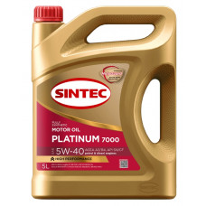 Масло моторное Sintec Platinum 7000 5W-40 A3/B4 (5 л)
