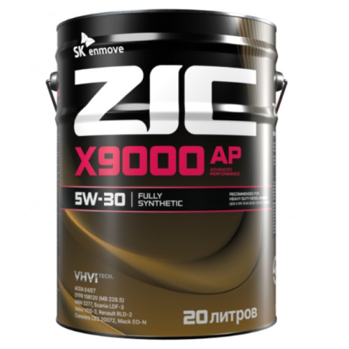 Моторное масло ZIC X9000 AP 5W-30, 20 литров
