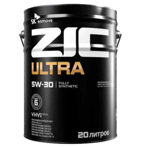 Моторное масло ZIC ULTRA 5W-30, 20 литров