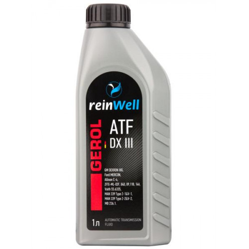Масло трансмиссионное ReinWell GEROL ATF DX III (1 л)