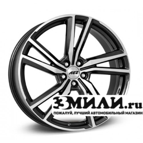 Диск 8.5x19 5x1120 ET45 D70.10 AEZ North dark Антрацитовый с полированной лицевой поверхностью