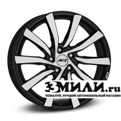 Диск 9.0x19 5x1120 ET20 D66.60 AEZ Reef SUV Черный с полированной лицевой поверхностью