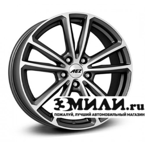 Диск 7.0x17 5x1080 ET48 D70.10 AEZ Tioga titan Графитовый матовый с полированной лицевой поверхностью