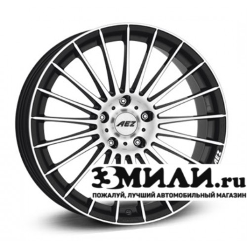 Диск 9.5x19 5x1120 ET35 D70.10 AEZ Valencia dark Черный с полированной лицевой поверхностью