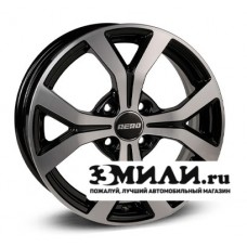 Диск 6.0x15 4x1000 ET48 D54.10 Aero V2147 Черный с полированной лицевой поверхностью