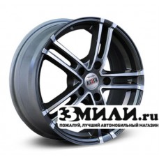 Диск 6.5x16 4x1000 ET52 D54.10 Alcasta M06 Антрацитовый с полированной лицевой поверхностью