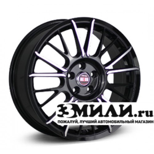 Диск 6.0x15 4x114.30 ET44 D56.60 Alcasta M33 Черный с полированной лицевой поверхностью