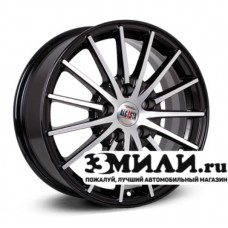 Диск 7.0x17 5x114.30 ET45 D54.10 Alcasta M60 Черный с полированной лицевой поверхностью