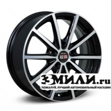 Диск 6.5x16 5x1100 ET38 D65.10 Alcasta M61 Черный с полированной лицевой поверхностью