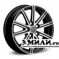 Диск 7.0x17 5x1080 ET40 D54.10 Alcasta M64 Черный с полированной лицевой поверхностью
