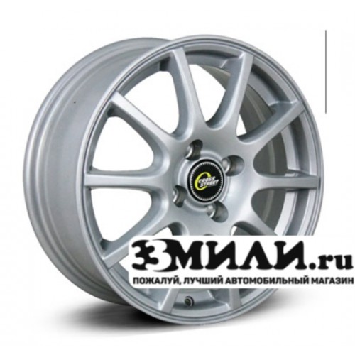 Диск 7.0x17 5x114.30 ET45 D67.10 Cross Street CR-16 Серебристый