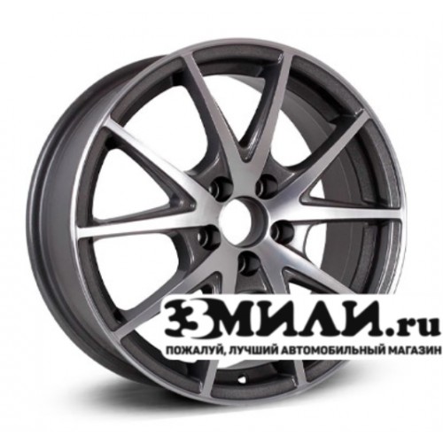 Диск 6.5x16 5x1100 ET37 D65.10 Cross Street CR-17 Антрацитовый с полированной лицевой поверхностью