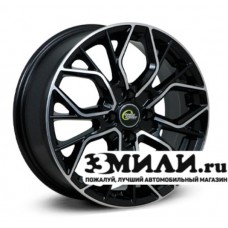 Диск 7.0x17 5x114.30 ET47 D67.10 Cross Street CR-19 Черный с полированной лицевой поверхностью