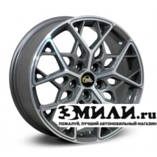 Диск 7.5x18 5x114.30 ET38 D67.10 Cross Street CR-20 Антрацитовый с полированной лицевой поверхностью