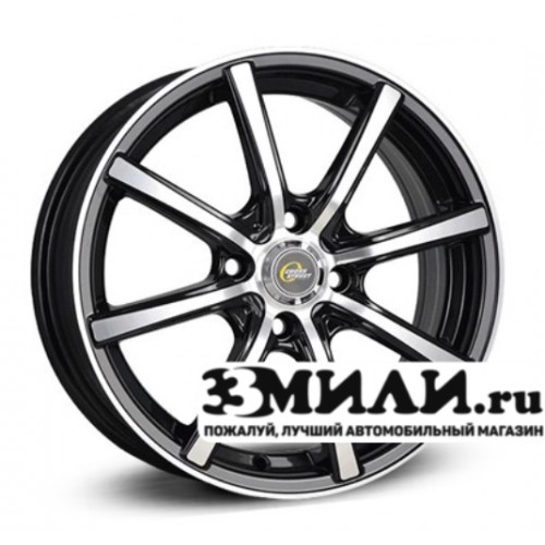 Диск 6.0x15 4x1000 ET45 D60.10 Cross Street Y4809 Черный с полированной лицевой поверхностью